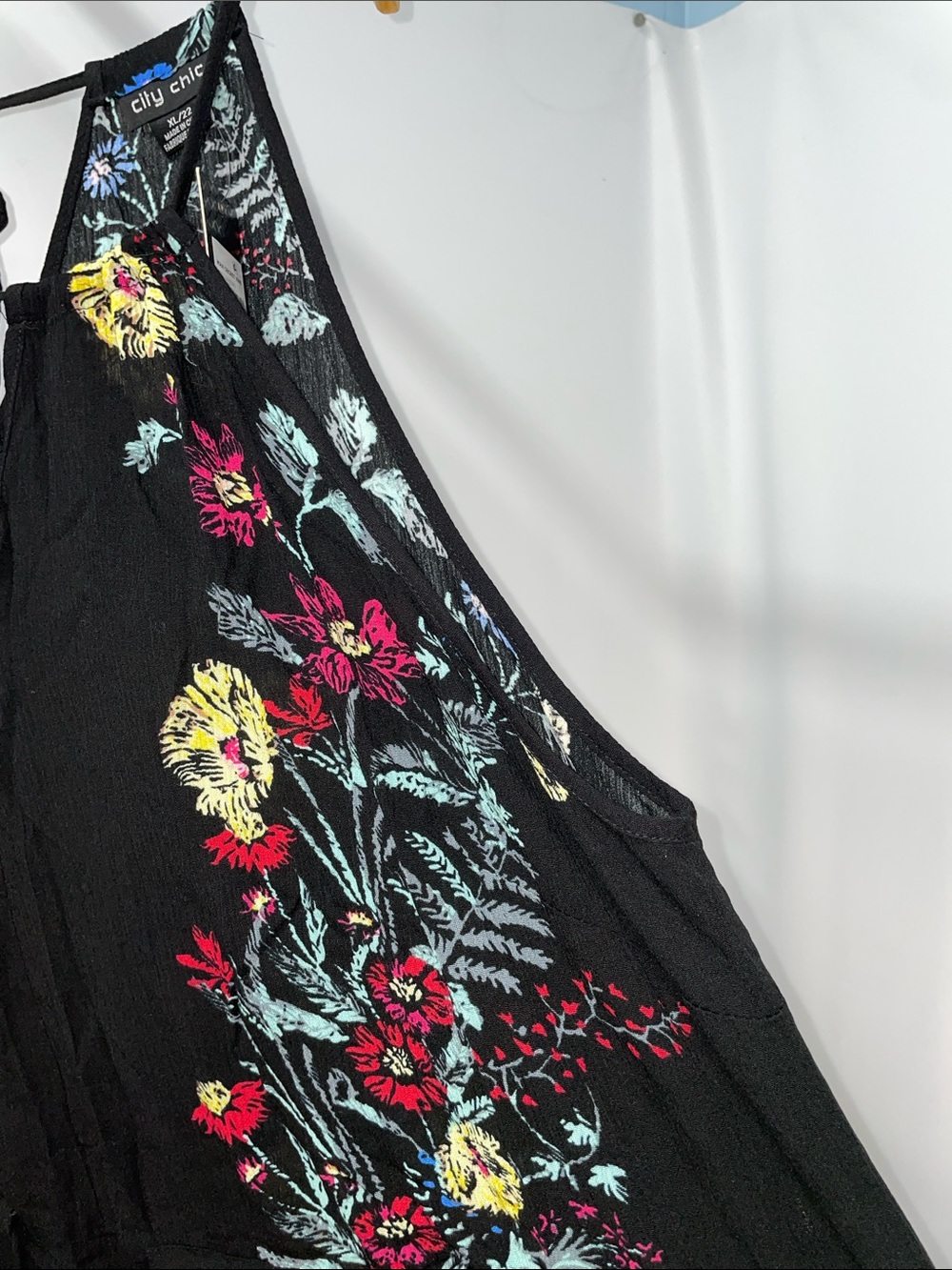 CITY CHIC FLORAL SLEEVELESS MAXI DRESS FTL-04-216 - Picture 7 of 7